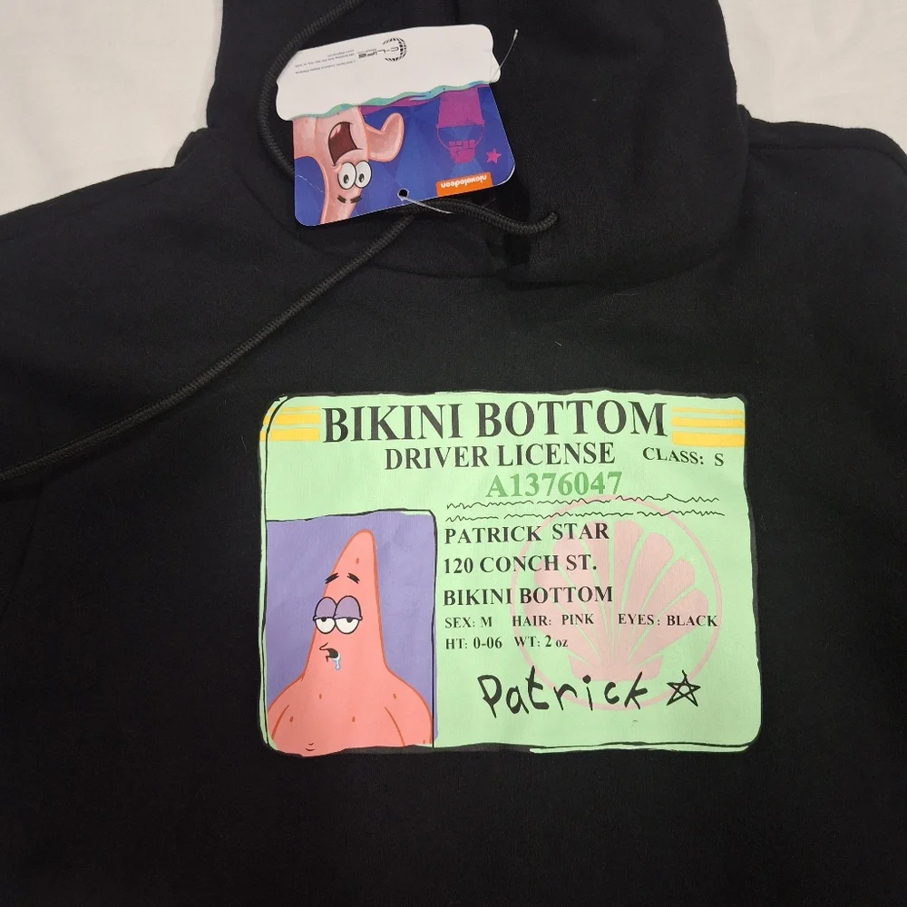 SpongeBob SquarePants Black Kids Hoodie